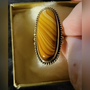 Vintage Avon Shimmering Sands Ring  Medium NIB